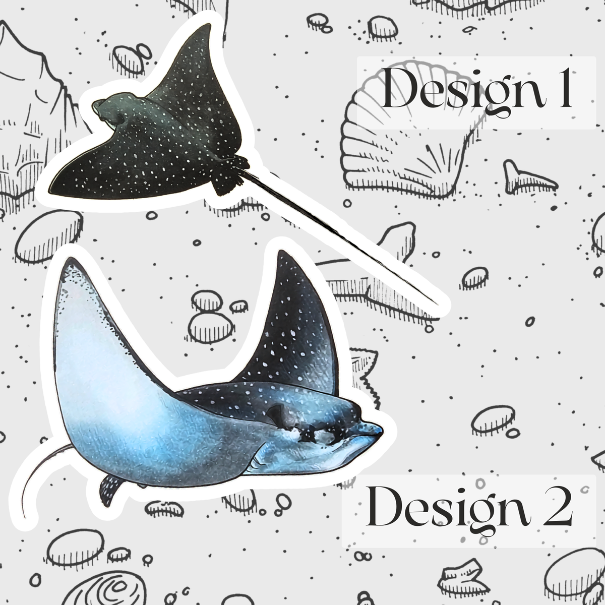 Spotted Eagle Ray Stickers