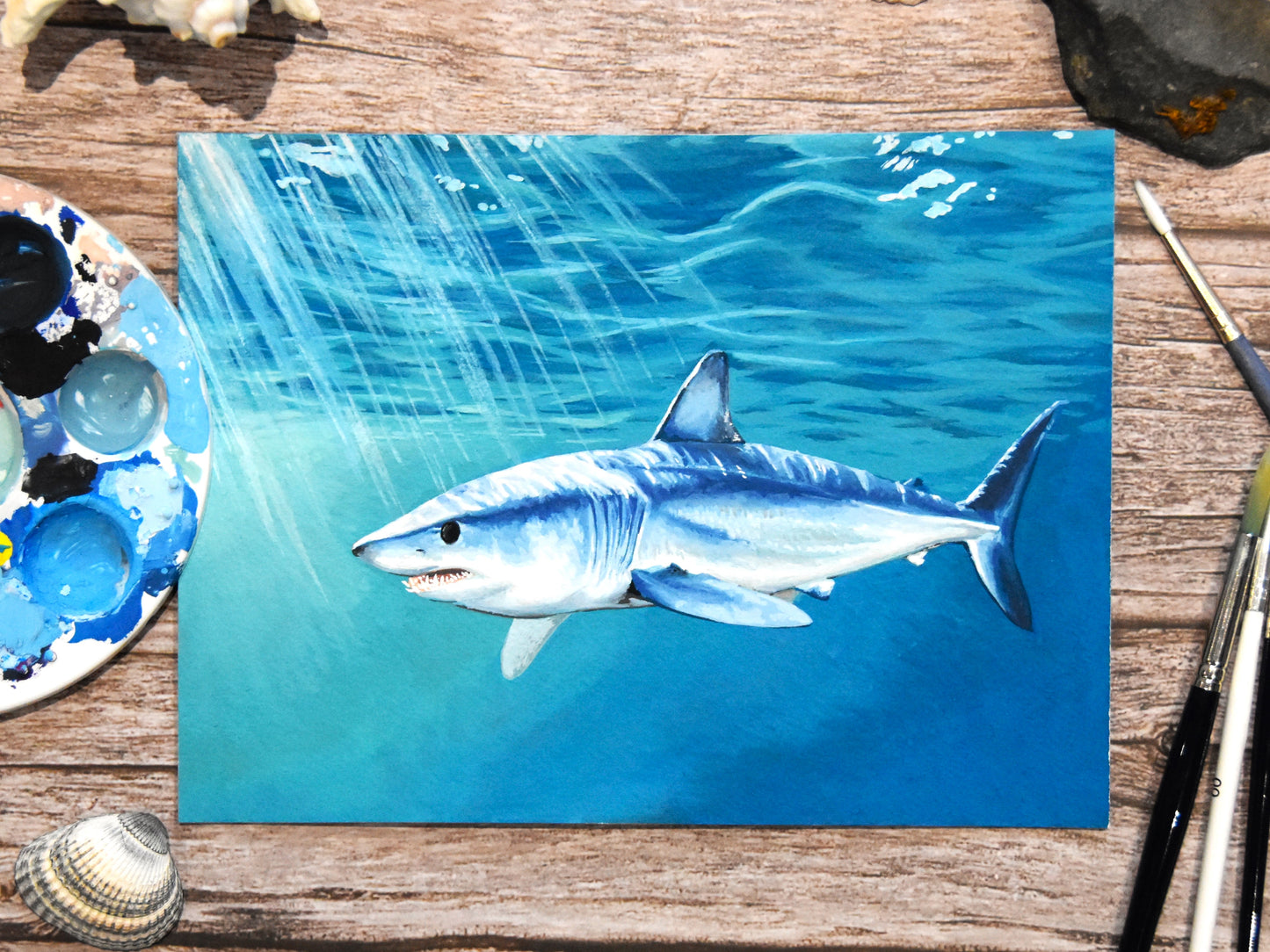 "Shortfin Mako Shark" Original Painting