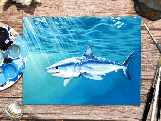 "Shortfin Mako Shark" Original Painting