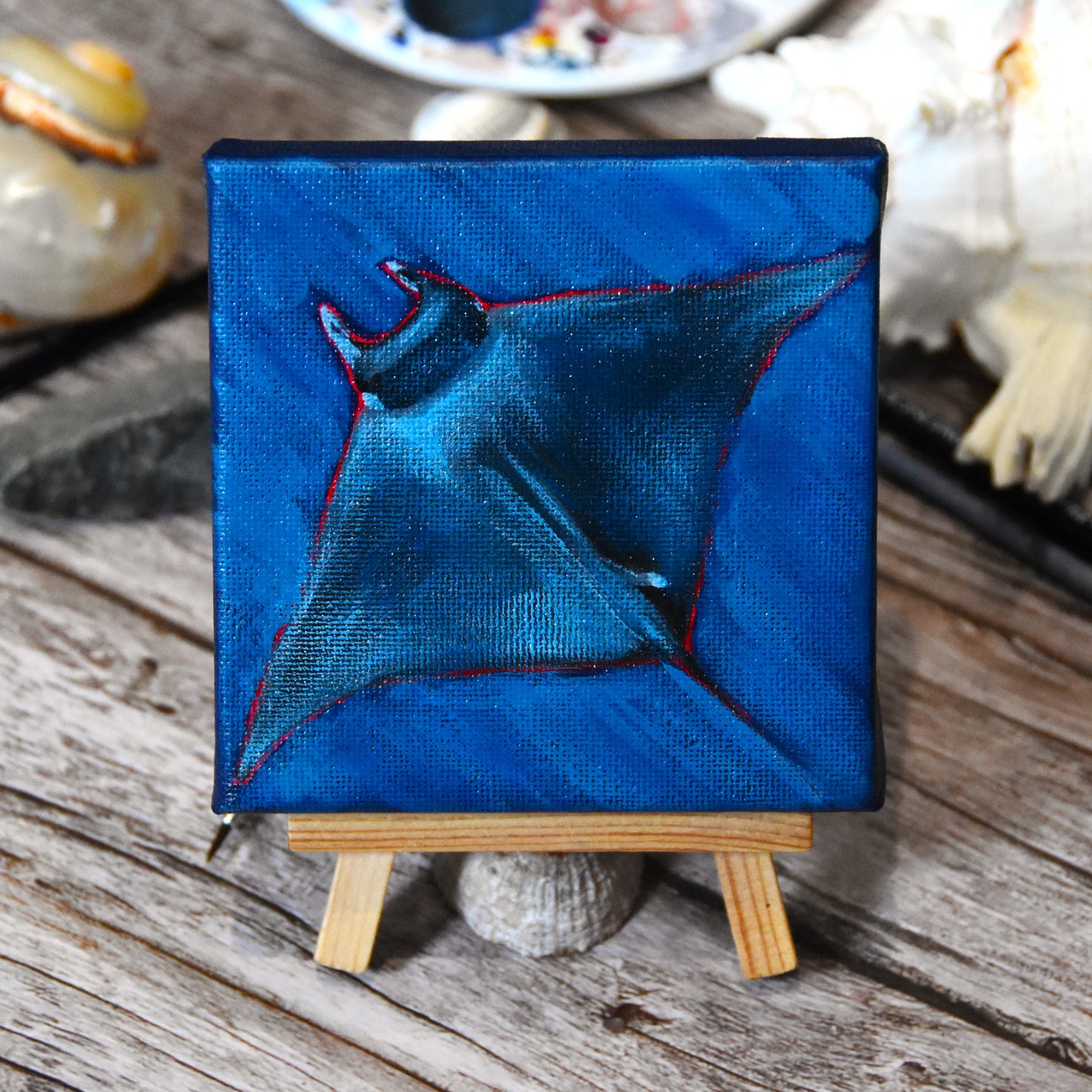 "Spinetail Devil Ray II" Original Painting