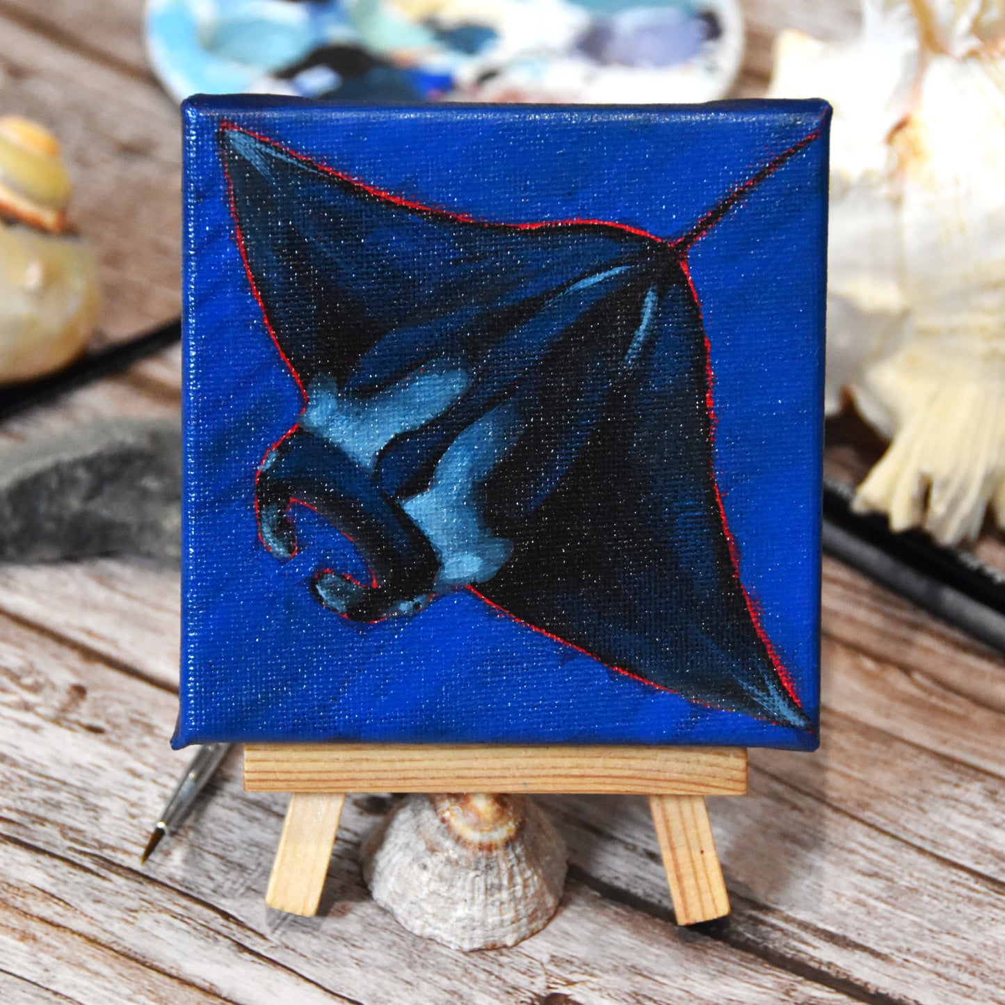 "Oceanic Manta Ray II" Original Painting