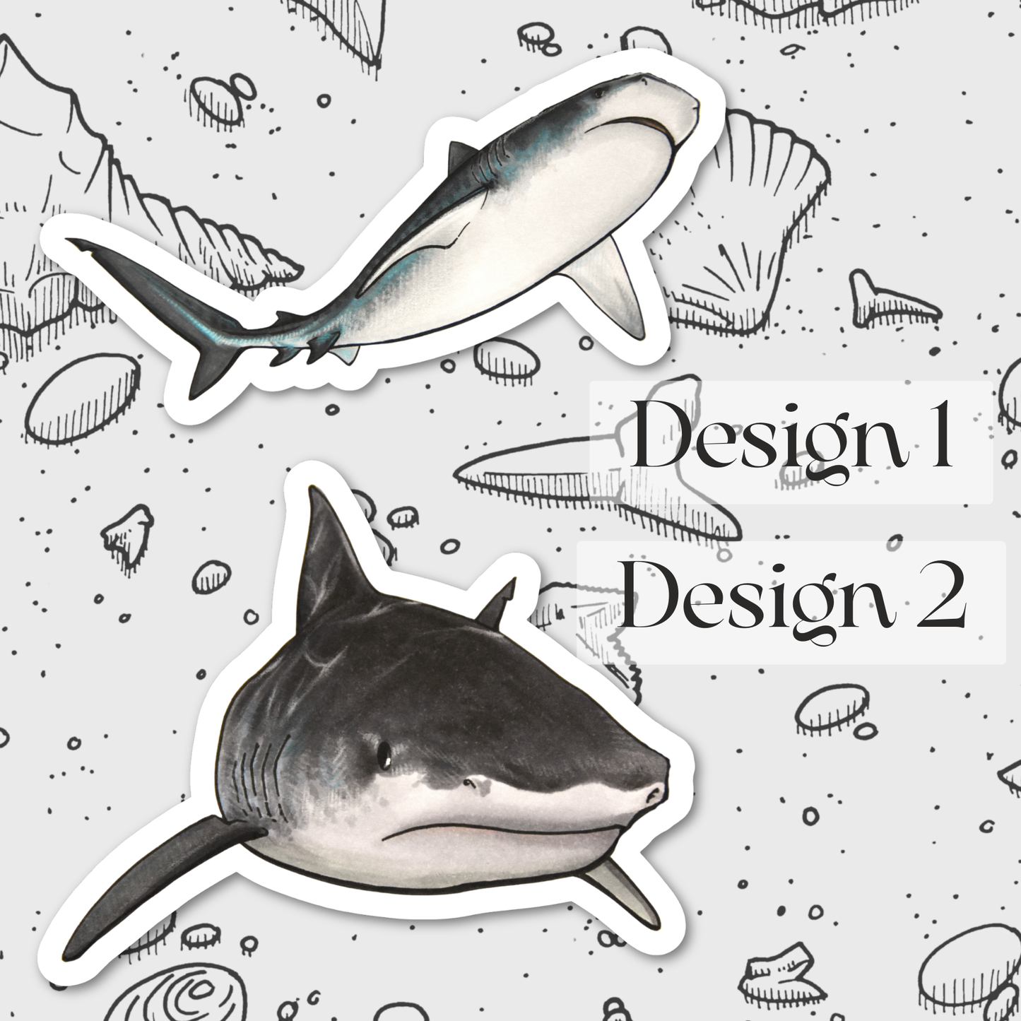 Tiger Shark Stickers