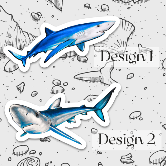Blue Shark Stickers