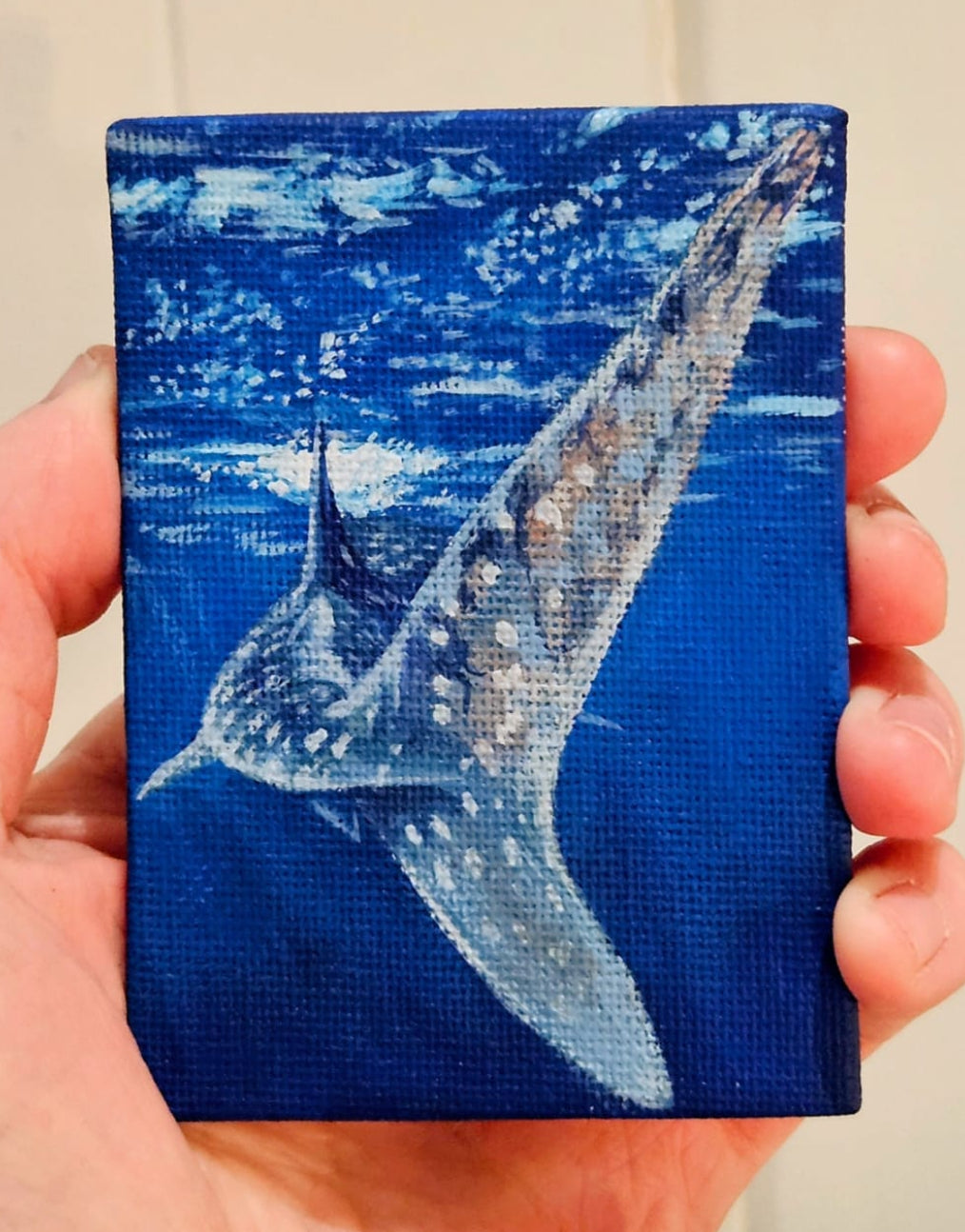 "Whale Tail" Original ACEO