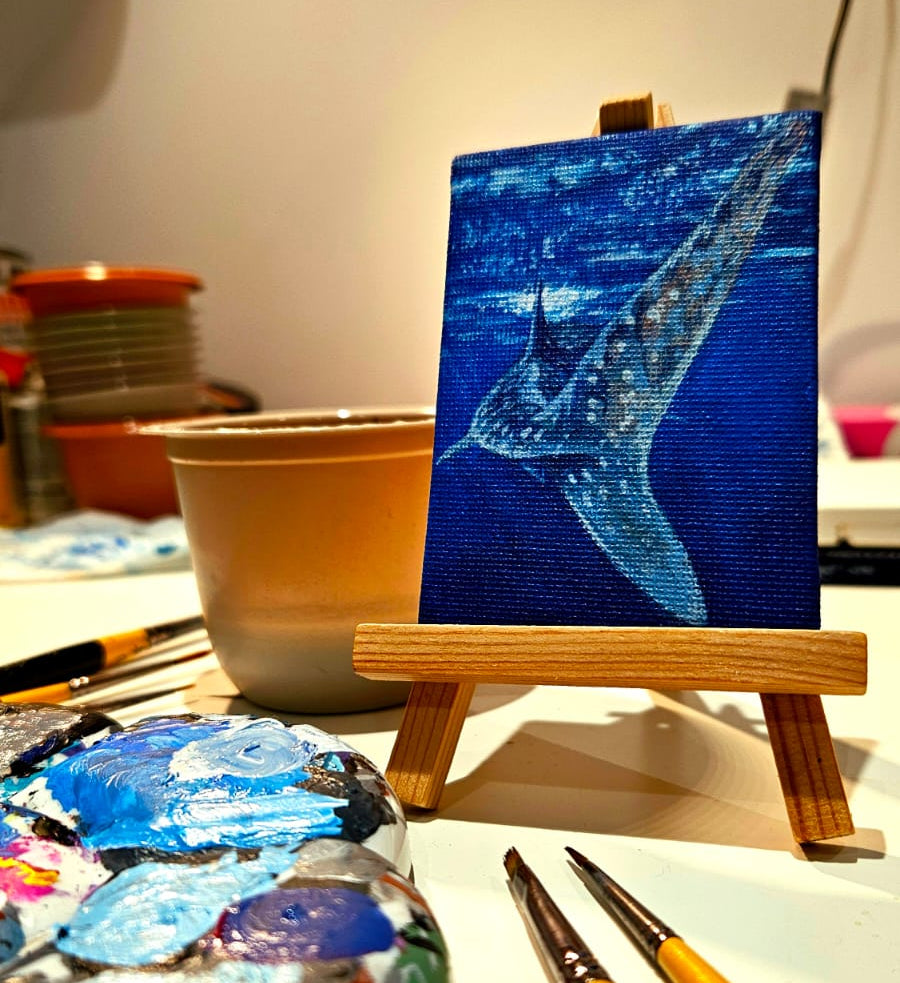 "Whale Tail" Original ACEO