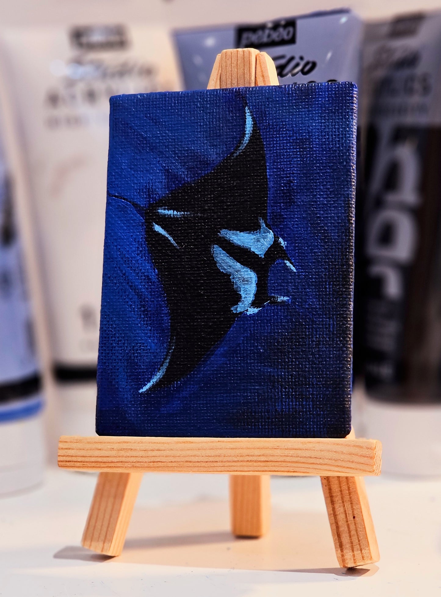 "Oceanic Manta Ray I" Original ACEO