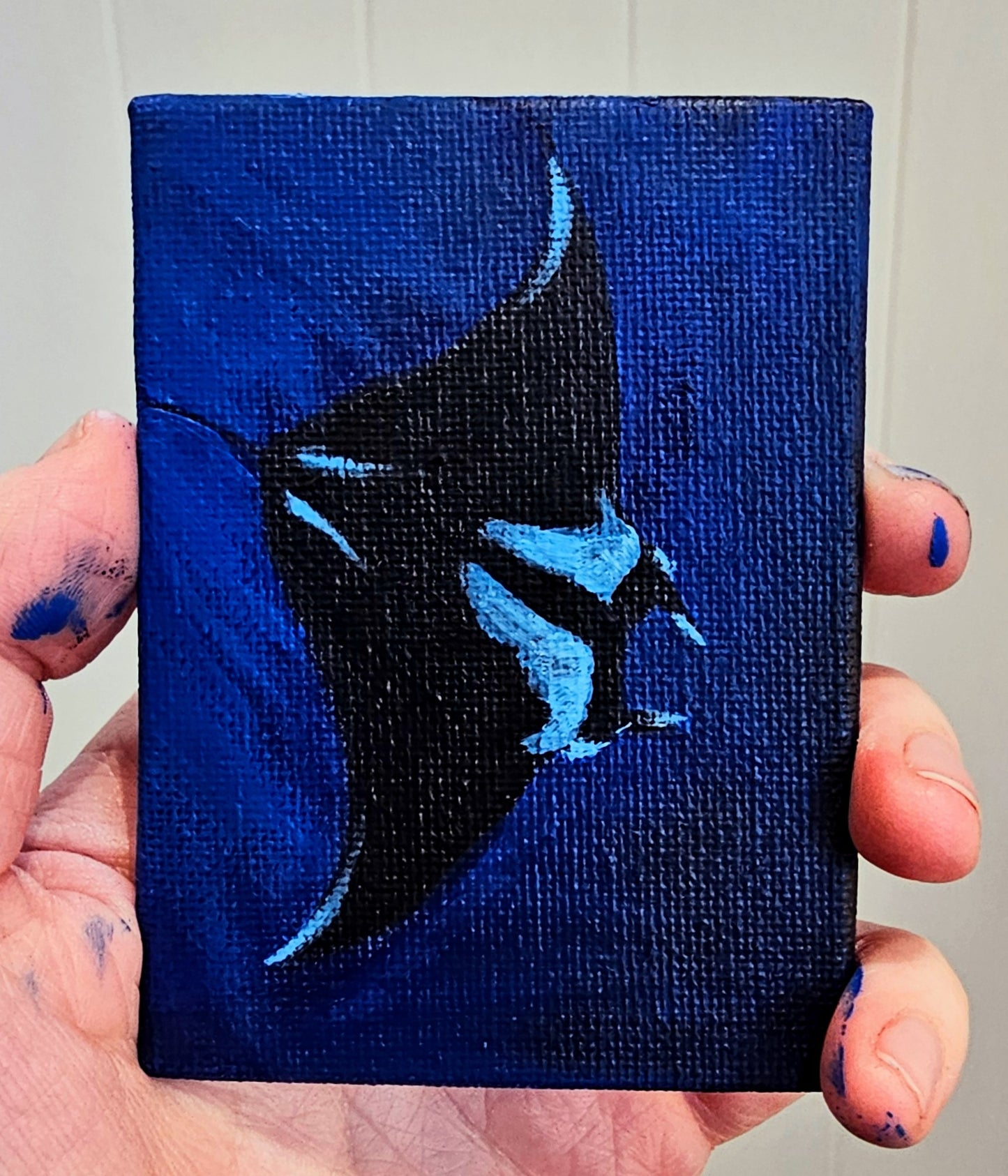 "Oceanic Manta Ray I" Original ACEO